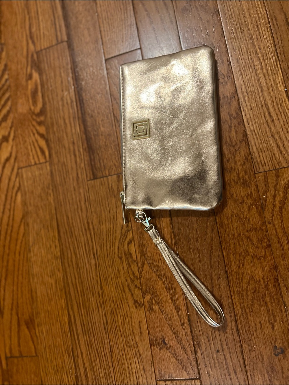 Liz Claiborne Metallic Gold Wristlet Phone Case